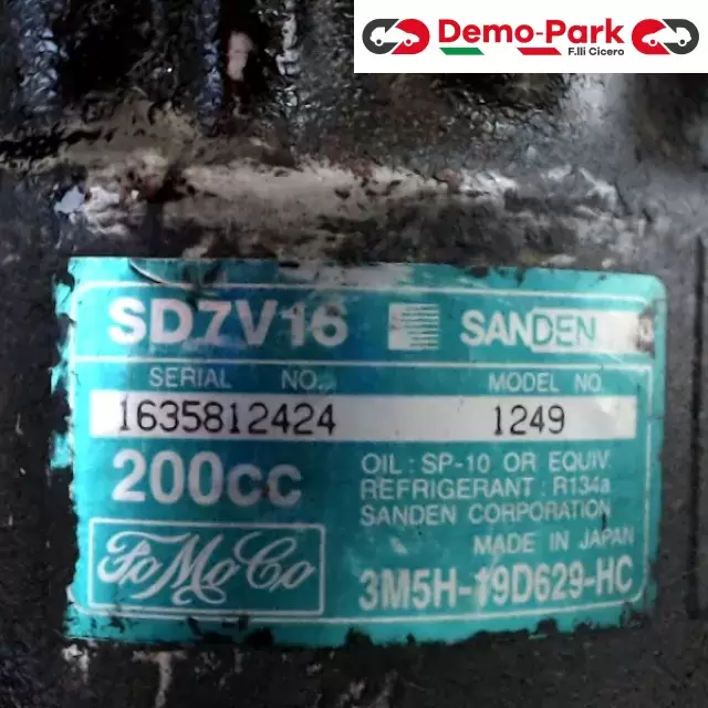COMPRESSORE ARIA CONDIZIONATA Ford C-MAX 2.0 TDCI 3M5H-19D629-HC 3