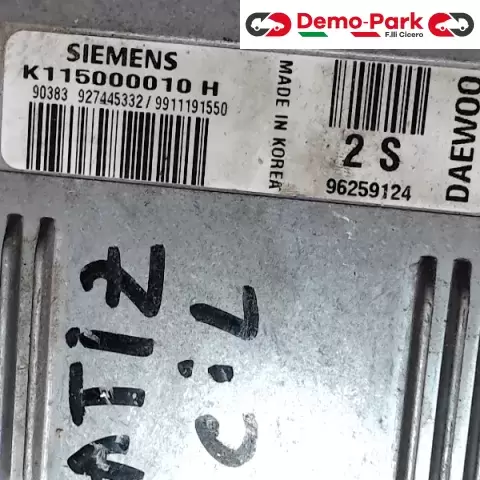 CENTRALINA MOTORE Daewoo MATIZ SIEMENS K11500010 H    2S 96259124 0