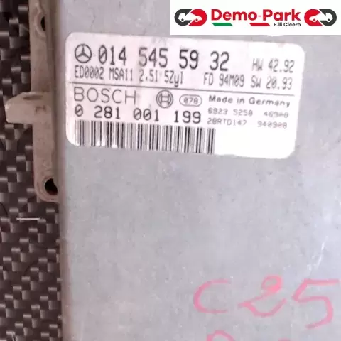 CENTRALINA MOTORE Mercedes-benz C 2.5 TD BOSCH 0 281 001 199     014 545 59 32 0