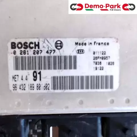 CENTRALINA MOTORE Peugeot 206 CC - 1.6 BOSCH 0 281 207 447    ME7.4.4   96 432 189 80ID02 0