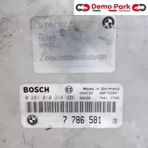 CENTRALINA MOTORE Bmw 330 D E 46 BOSCH 0 281 010 314    7 786 581 0