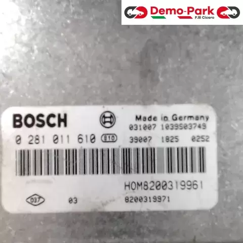CENTRALINA MOTORE Mitsubishi SPACE STAR BOSCH 0 281 011 610  HOM8200319961 0
