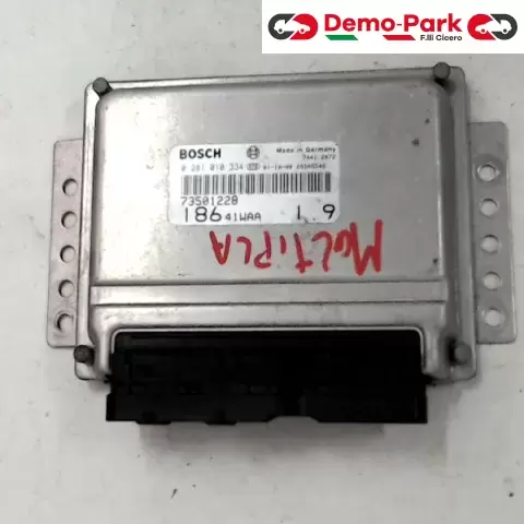 CENTRALINA MOTORE Fiat MULTIPLA - 1.9 JTD BOSCH 0 281 010 334  73501228 0