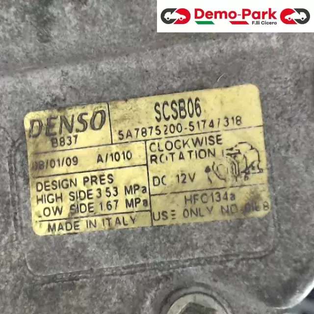 COMPRESSORE ARIA CONDIZIONATA Fiat PANDA - 1.2  2
