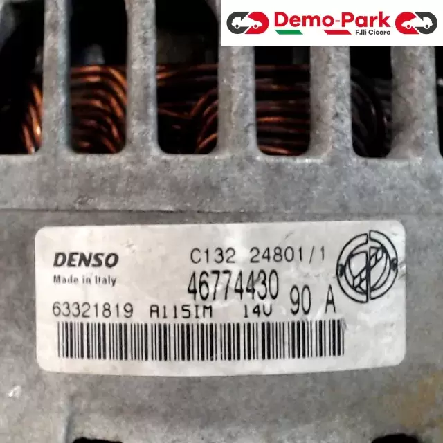 ALTERNATORE 90A Fiat PUNTO - 1.9 JTD 46774430 3